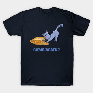 Kitty Cat Stealing Pizza T-Shirt